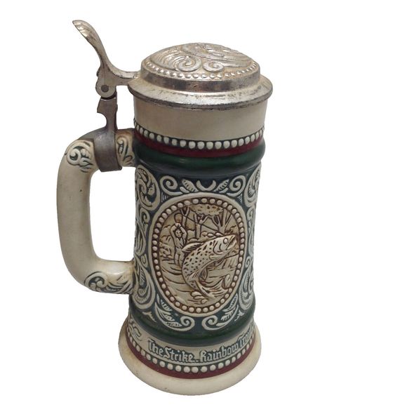 Vintage Avon Handcrafted Ceramic Ceramarte Brazil Beer Stein Mug Dated 1978 - Picture 1 of 9